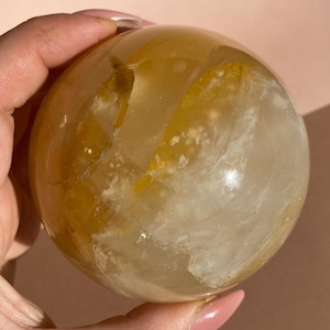 Golden Healer Quartz Sphere, Golden Healer Quartz Crystal Ball, Golden Healer Quartz, Golden Healer Quartz with Asterism
