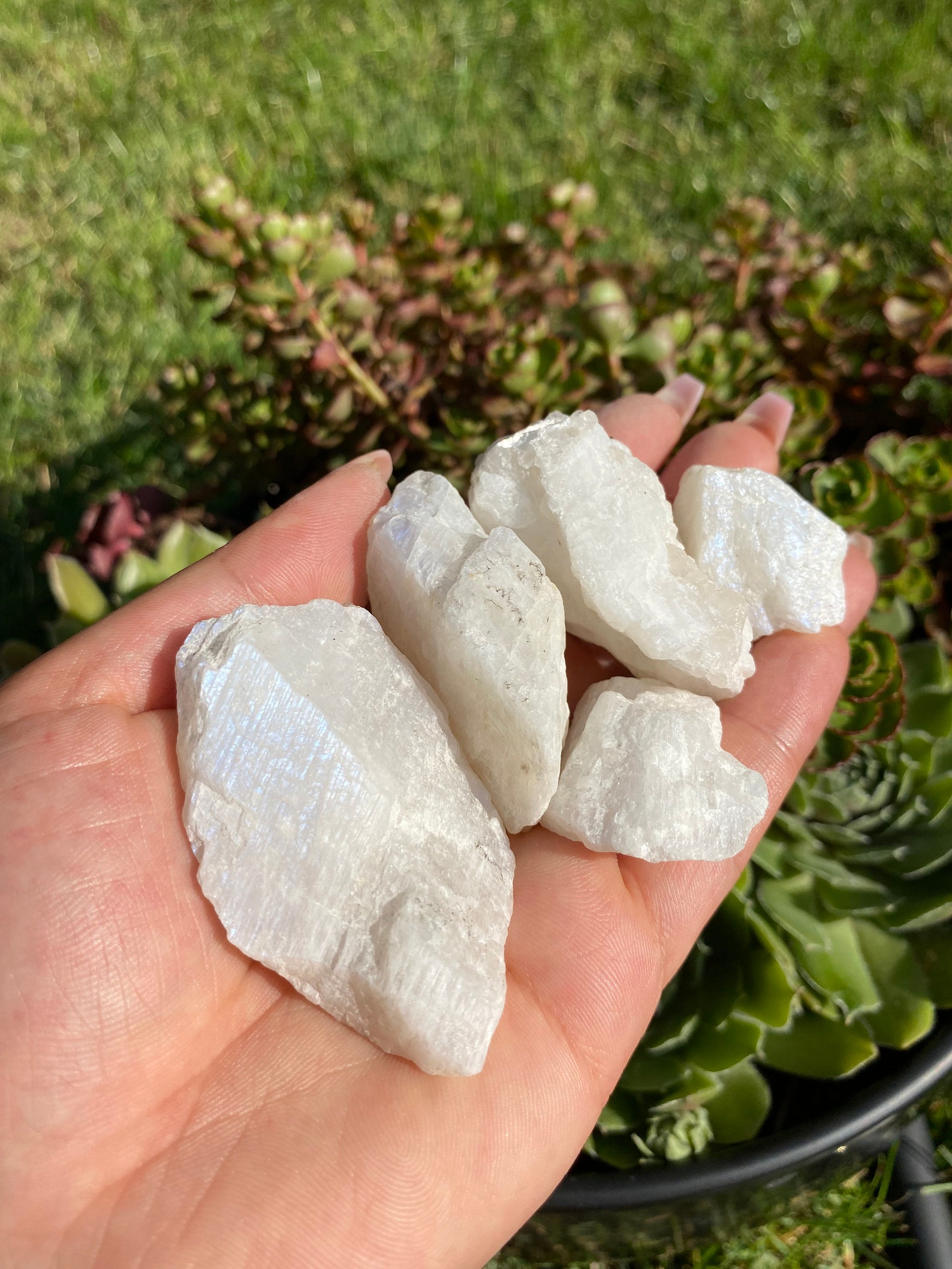 Natural Raw Flashy Moonstone Rough White Moonstone Raw | Etsy