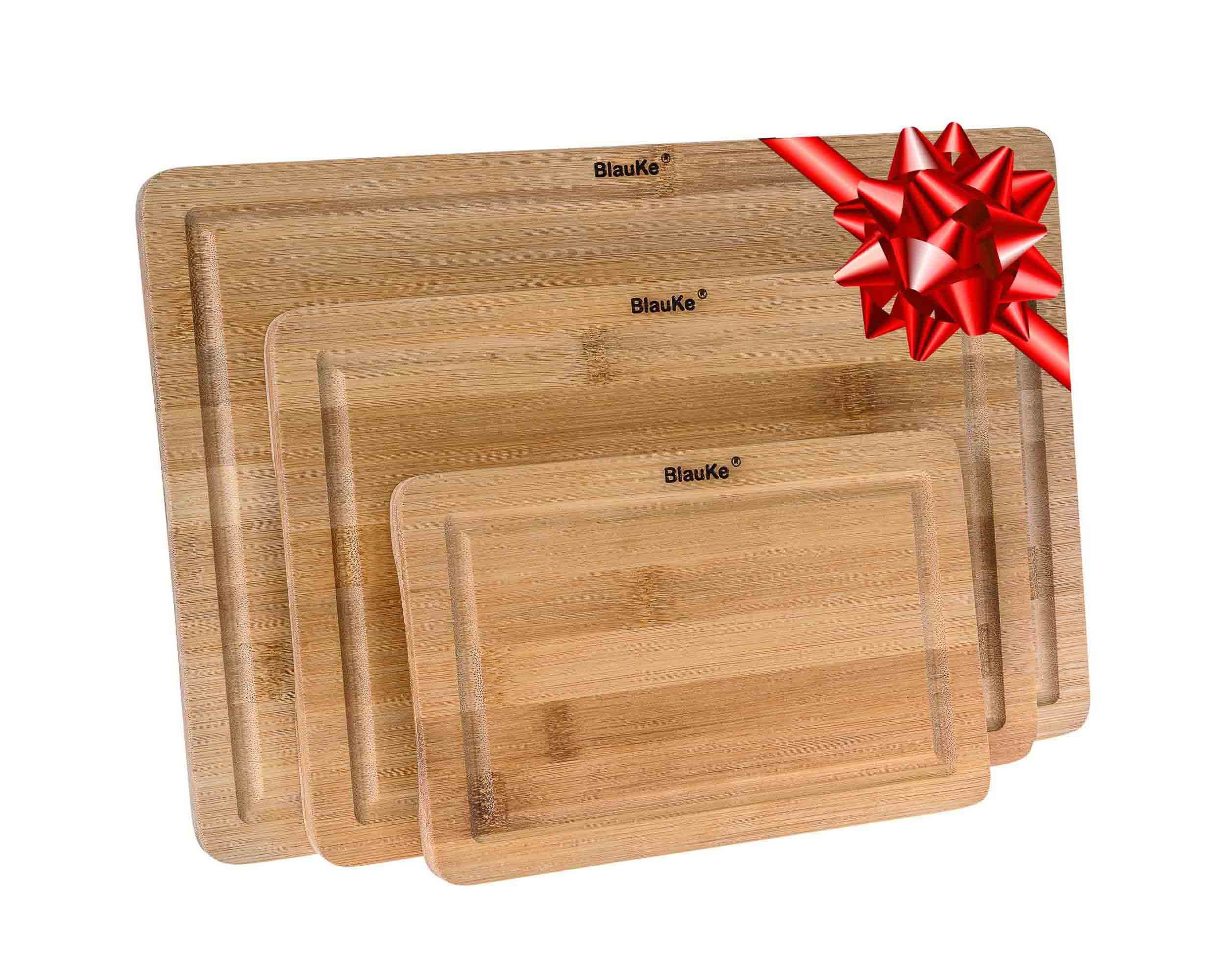  SMIRLY Bamboo Cutting Board Set - Wood Cutting Board Set with  Holder, Large Wooden Cutting Boards For Kitchen, Cutting Board Wood, Wooden  Chopping Board, Wooden Cutting Board Set: Home & Kitchen