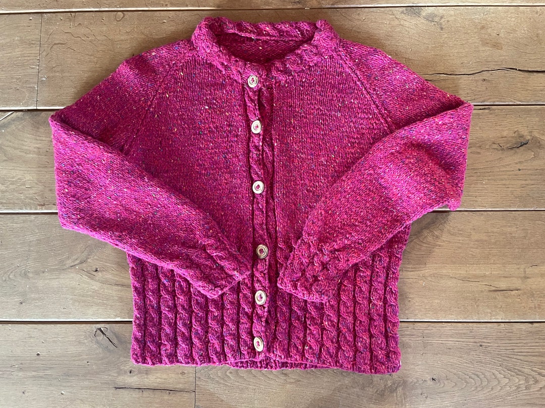 Handknit Donegal Cardigan - Etsy