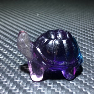 1PC Natural Fluorite Mini Turtle,Quartz Crystal Mini Turtle,Crystal Gifts,Quartz Sculpture,Crystal Carved,Home decoration,Reiki healing 15g+