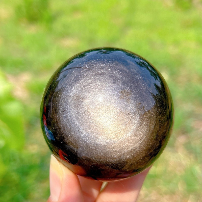 Obsidian Sphere - Etsy