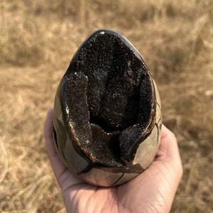 Natural Septarium Egg Geode, Crystal Quartz Geode,Reiki Healing,Home Decoration,Specimen of mineral,Crystal Gifts