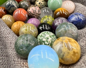0.8''  26kinds Hand Carved Crystal Sphere,Crystal Ball,Mineral Specimen,Home Decoration,Reiki Healing,Crystal Gifts,Christams Decorition