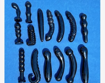 Natural Obsidian Female Vibrator,Crystal Massor,Quartz Massage Stick,Sex Toy,Dildo Massager,Mineral Samples,Home Decoration,Reiki Heal,Gift