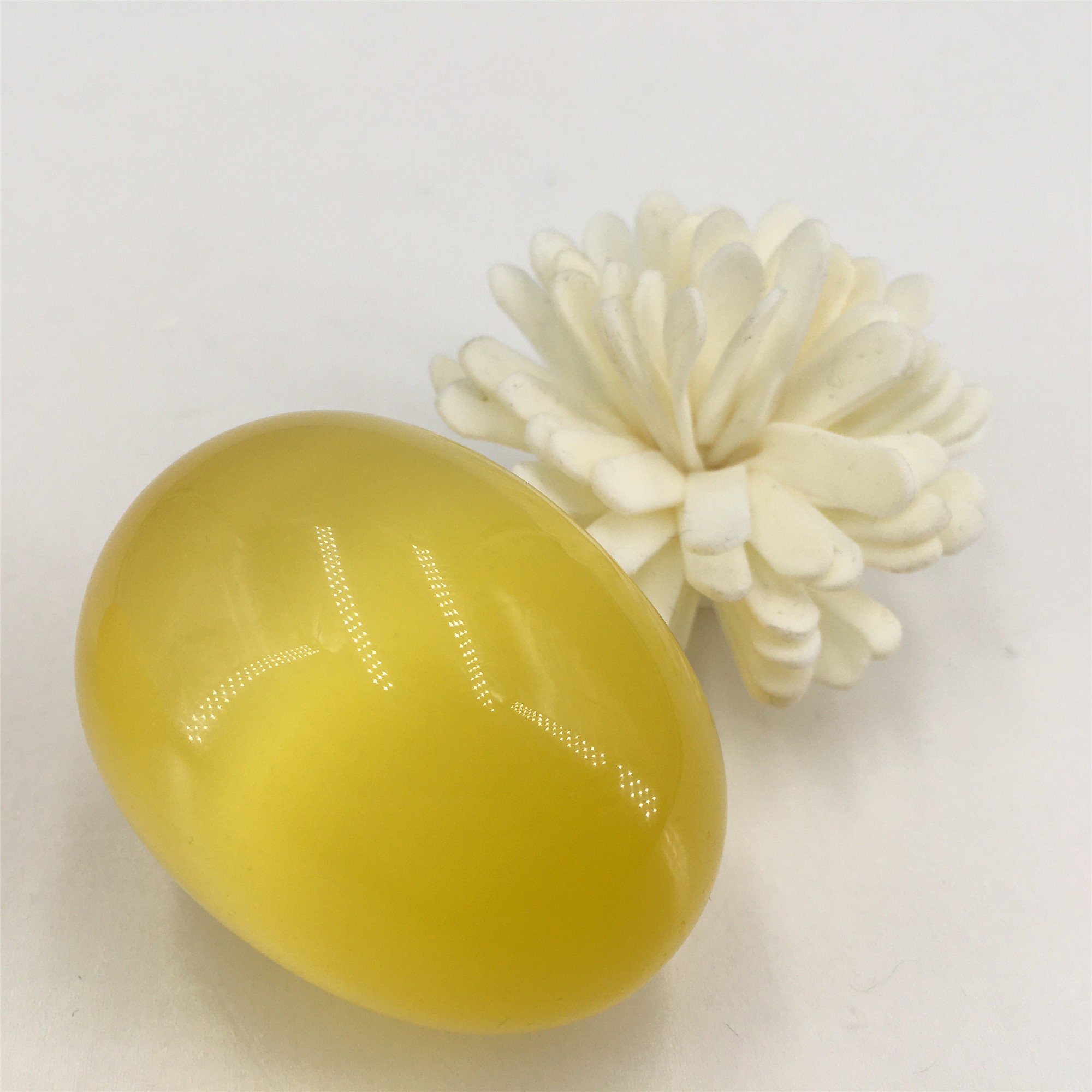 1pc Yellow Cat's Eye Jasper EggQuartz EggMassage Etsy