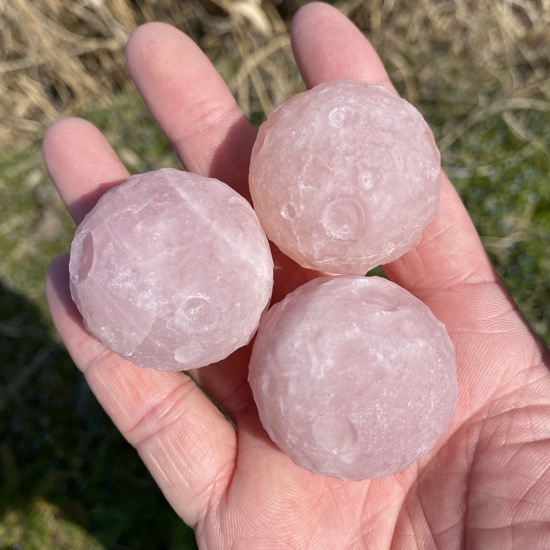 1PC 80g Natural Hand Carving Rose Quartz Moonquartz Crystal Etsy
