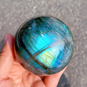 50mm-55mm Natural Labradorite Ball,Crystal Quartz Sphere,Home Decoration,Crystal Heal,Divination Ball,Crystal Gifts,Crystal Energy 1PC