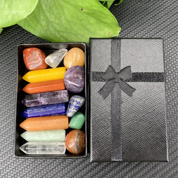 14Chakra Gift Box,Crystals Rough Minerals,Home Decoration,Crystal Ornaments,Crystal Energy,Crystal Heal,Crystal gift