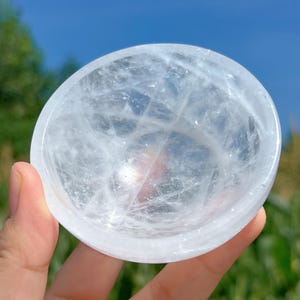 Natural Clear Quartz Bowl,Quartz Crystal Bowl,Reiki Healing,Home Decoration,Energy Crystal Gifts,Crystal Souvenir,Energy Storage Bowl