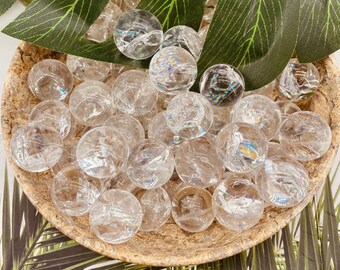 Natural clear Quartz Sphere,Rainbow Crystal Ball,Crystal Healing,Quartz Crystal Ball,Crystal Energy,Mineral Samples