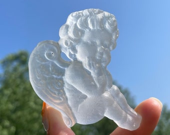 Natural Selenite Cupid,Quartz Crystal Angel,Hand Carved,Home Decoration,Cryatal Gift,Crystal Heal,collection