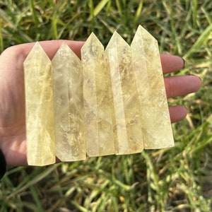 70g+  Natural Citrine Obelisk,Crystals tower，Home Decor,Reiki Healing,Crystal Collectible,Crystal Wand,Crystal Heal,Energy Tower