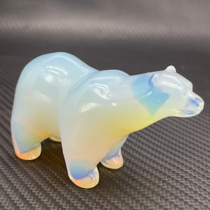 1pc Opalite Polar bear,Quartz Crystal beer,Hand Carved,Home Decoration,Cryatal Gift,Crystal Heal,collection