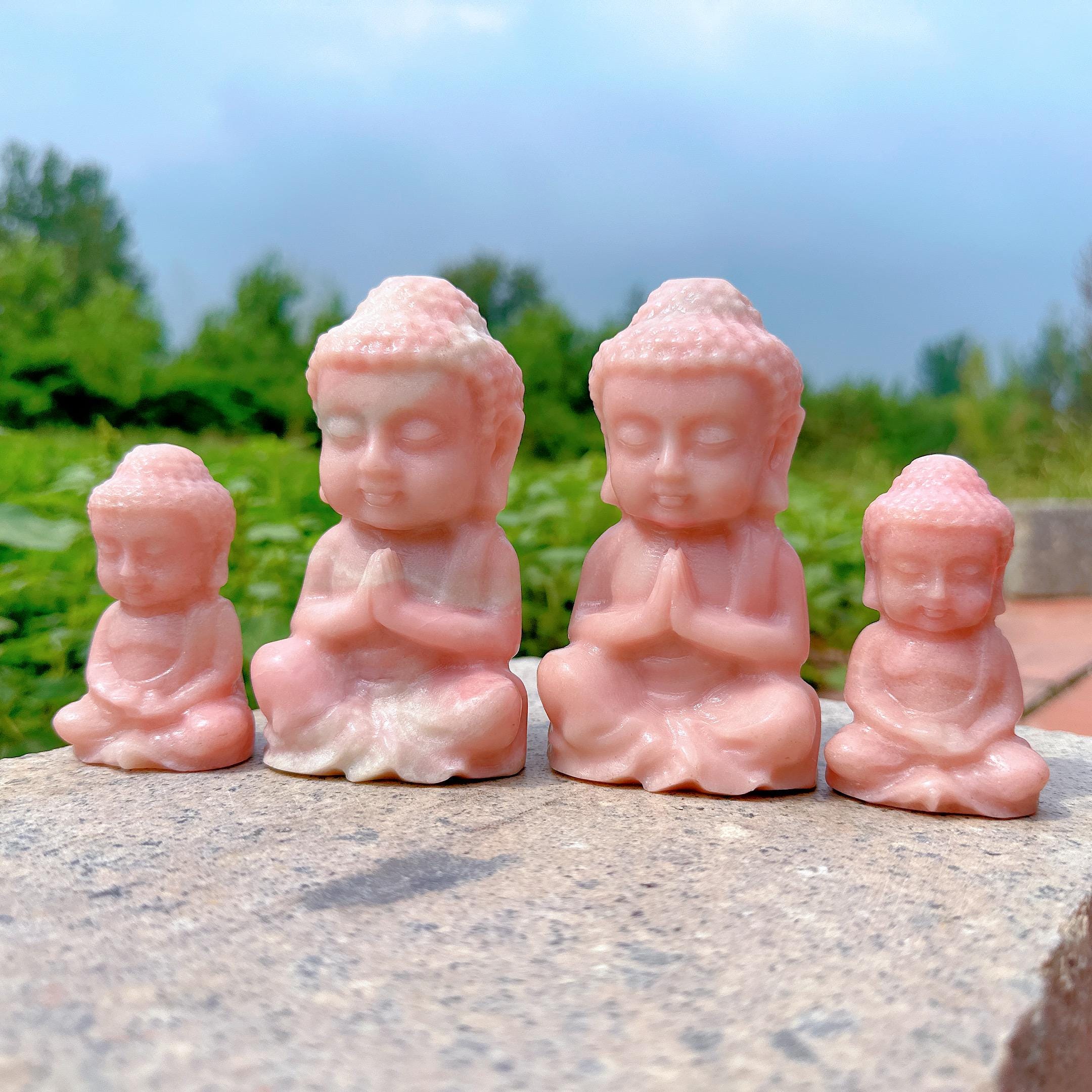 Natural Pink Opal Buddha,crystal Figure of Buddha,crystal Energy