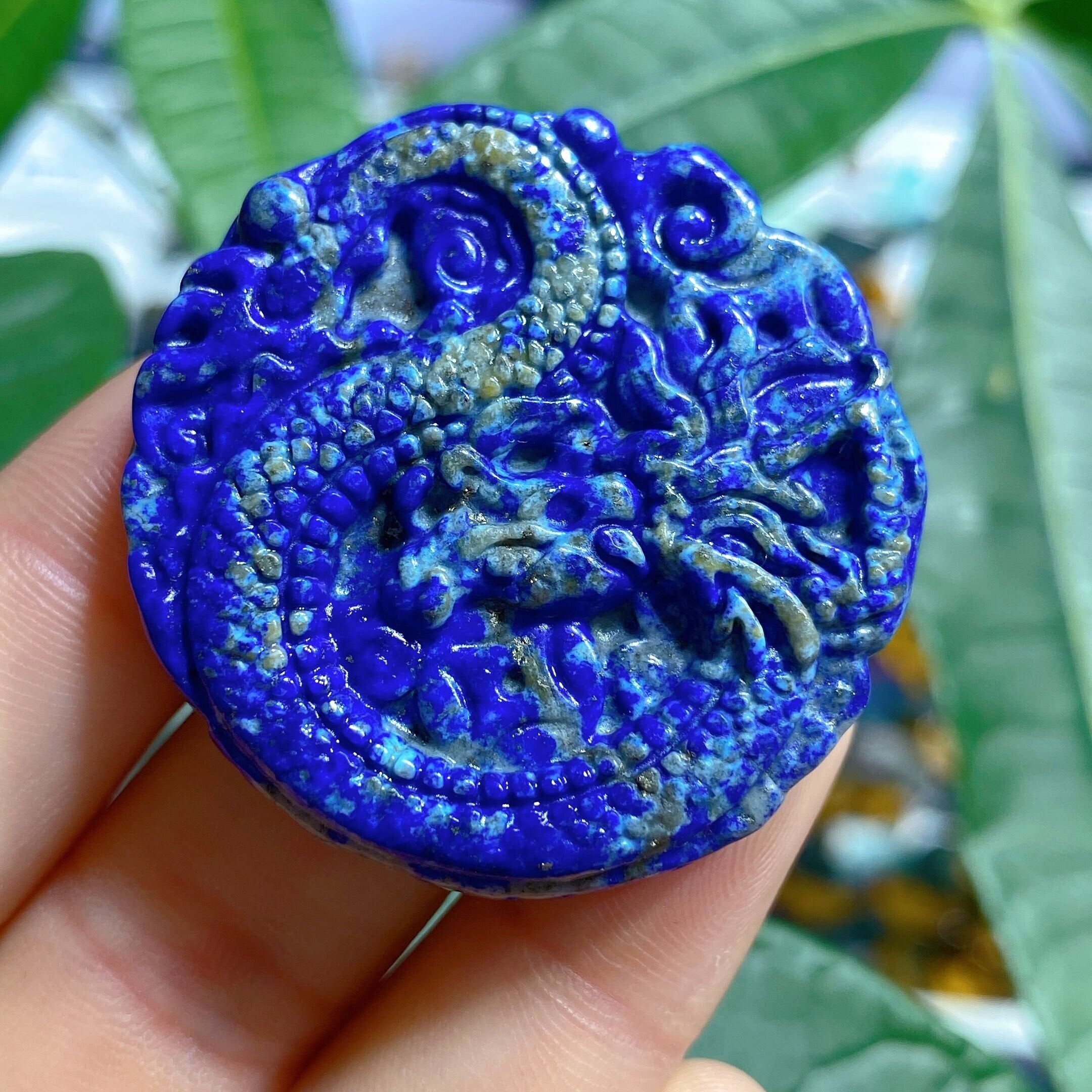 Natural Lapis Lazuli Dragon,hand Carved Dragon,home Decoration