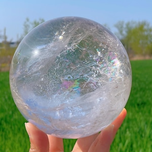 Natural Clear Quartz Sphere,Crystals Ball,Home Decoration,Crystal Healing,Divination Ball,Crystal Gift,Crystal Collectible