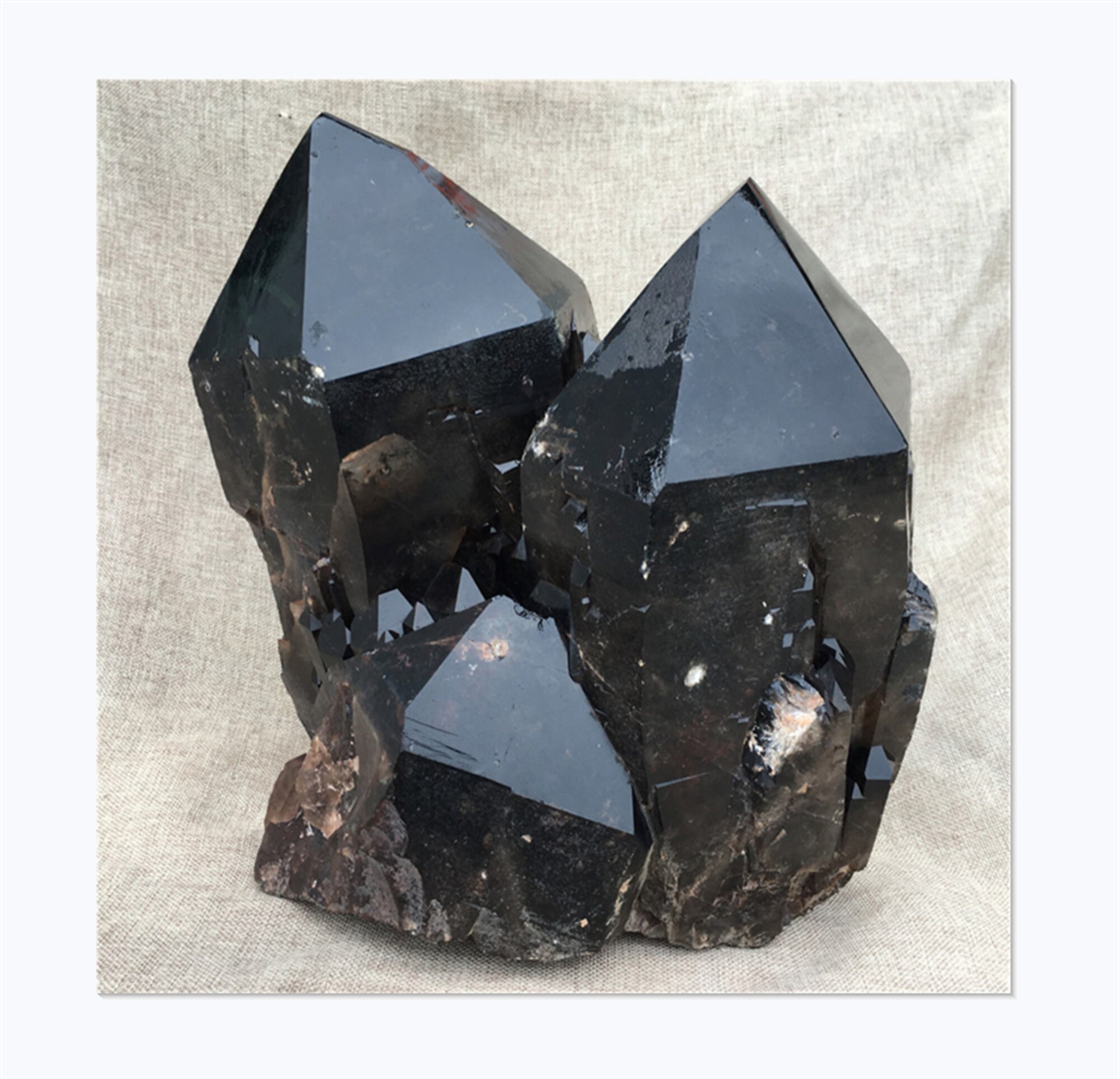 55LB Natural Smokey Quartz Black specimenCrystal Etsy