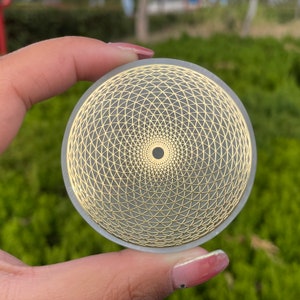 Natural Selenite Disk,Quartz Crystal Energy Disk,Flower of Life,Recharge Crystal Energy,Collection,Crystal Gift,Home Decor,Reiki healing