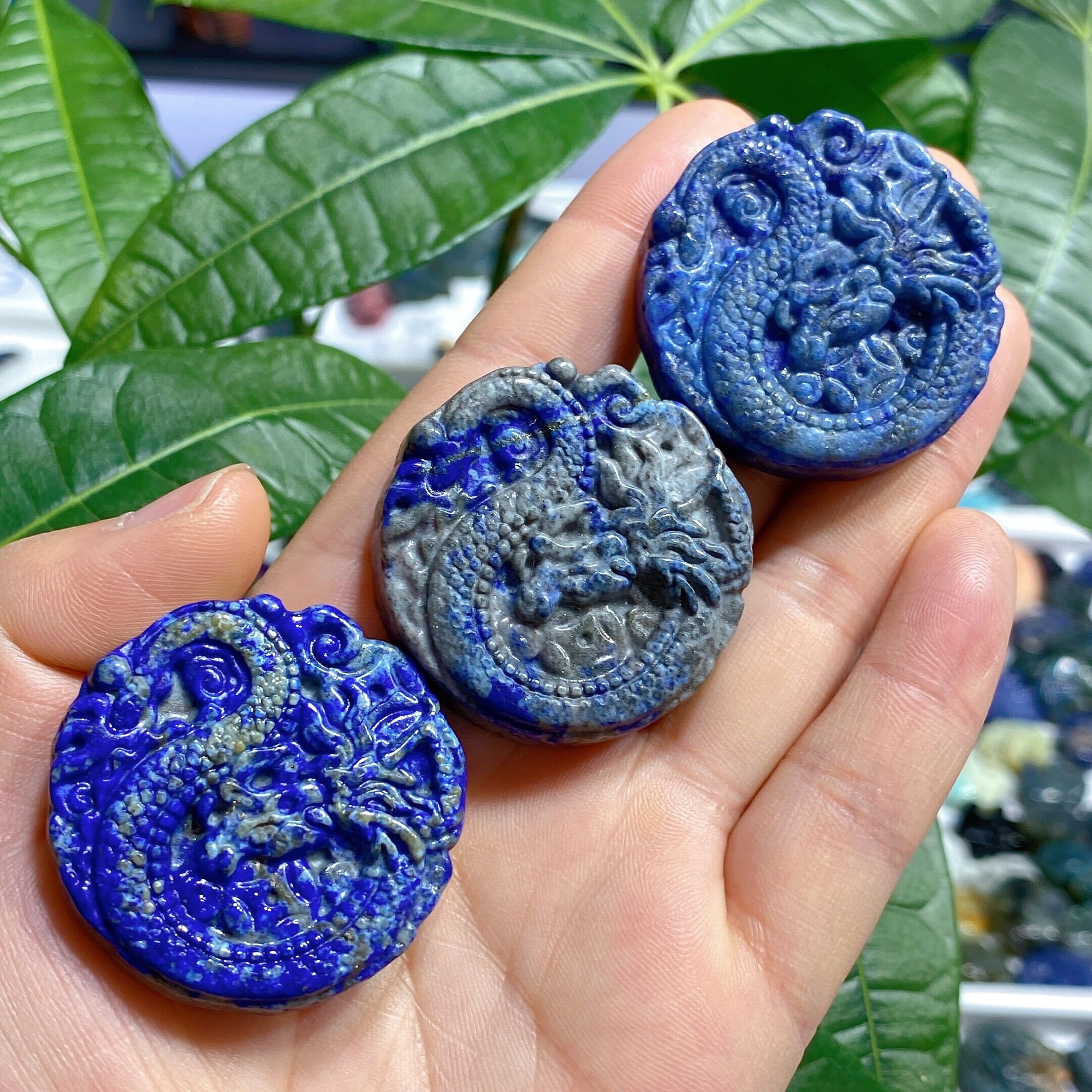 Natural Lapis Lazuli Dragon,hand Carved Dragon,home Decoration