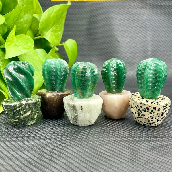 1pc Natural Aventurine Cactus,Crystal Cactus,Crystal Healing,Home Decoration,Mineral Samples,Reiki Healing,Crystal Gifts