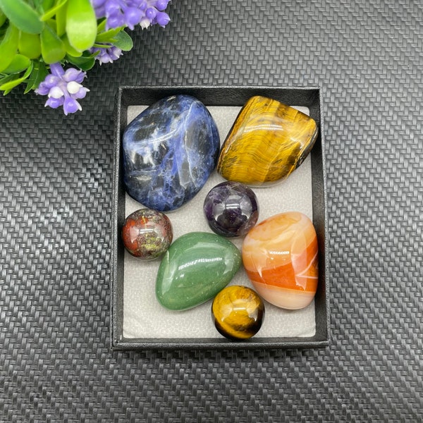 Natural 7 Chakras Gift Box,Crystals Rough Minerals,Home Decoration,Crystal Ornaments,Crystal Energy,Crystal Heal,Crystal gift