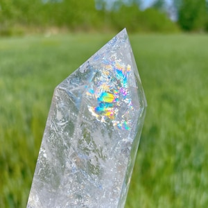 6.3LB Natural Clear Quartz Tower,Clear Quartz Crystal Obelisk,Crystal Wand,Crystal Stick Point,Mineral Specimens,Reiki Healing,Decor,Gifts