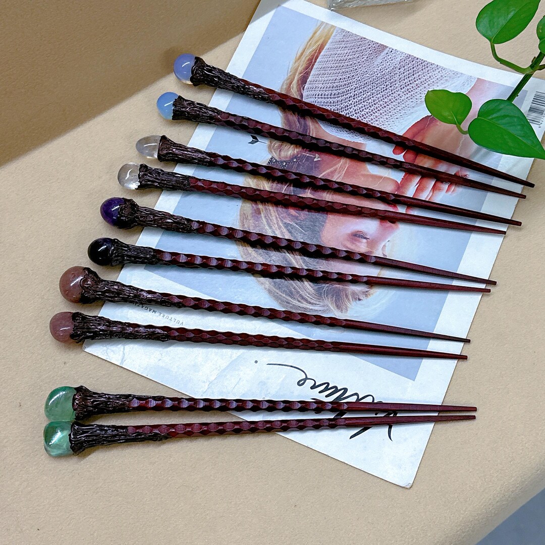 Fine Handcrafted Crystal Magic Wand Cosplay Magic Wand for Witches and ...