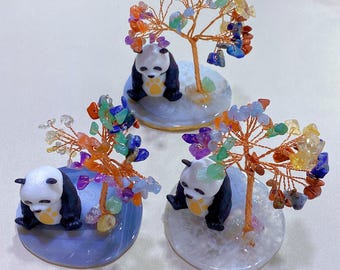 Healing Crystal Tree Gravel,Crystal Rough Stone,Lucky Tree, Money Tree,Tree of Life,Natural Crystal Gravel Stone,Spiritual Meditation Gifts