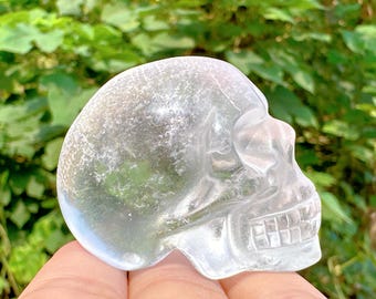 1pc 2‘’ Natural Hand Carving Clear Quartz Skull,Quartz Crystal Skull,Home Decoration,Crystals Gifts,Reiki Healing,Crystal Heal