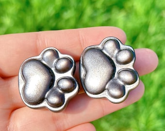 Natural Silver Sheen Obsidian Cat Paw,Quartz Crystal,Hand Carving,Home Decoration,Crystal Collection,Reiki healing