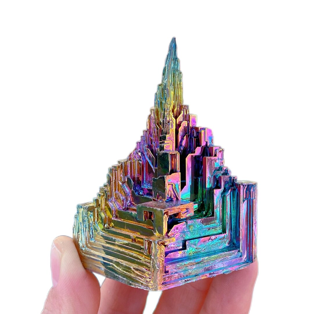 30-300g Natural Bismuth Ore,Crystal Carving,Bismuth Ore Tower,Reiki Healing,Crystal Collection,Crystal Healing,Holiday Gift 1PC
