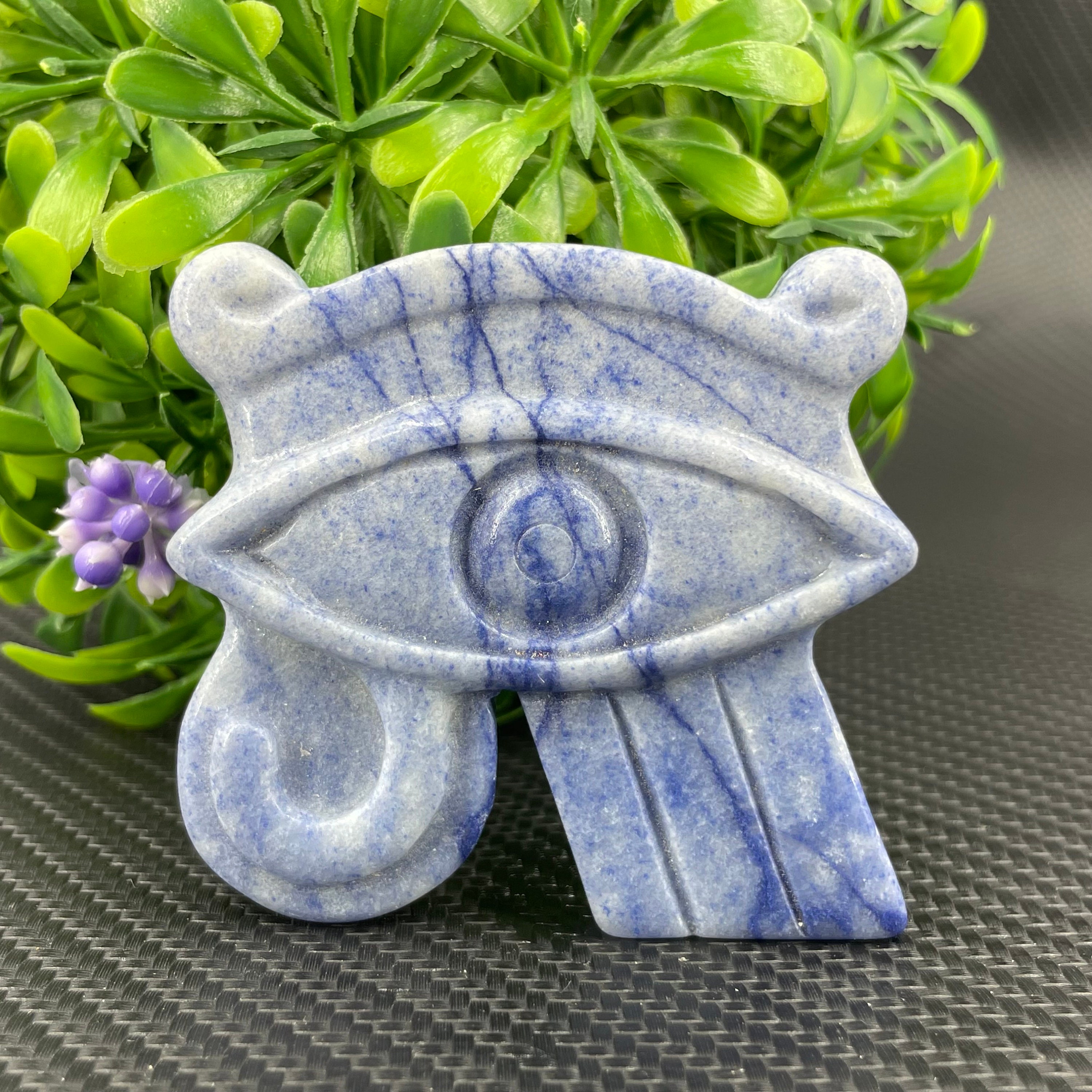 Natural Blue Aventurine Eye of Horusquartz Crystal Eye of Etsy