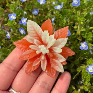 Colorful Artificial Luminous Stone Flowers,Hand Carved,Artwork,Home Decoration,Reiki Healing