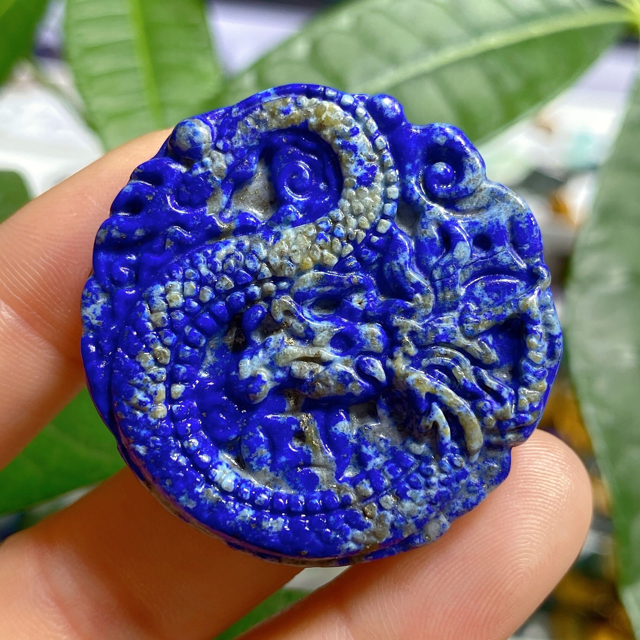 Natural Lapis Lazuli Dragon,hand Carved Dragon,home Decoration