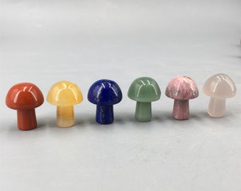 Natürliche Mix Quarz Hand geschnitzt Mini Pilz,Pilz Anhänger,Mini Pilz,Quarz Carving,Kristallsammlung,Kristallheilung,Kristall Geschenke