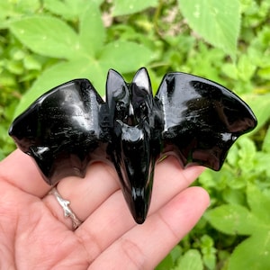 1pc Natural Obsidian Bat,Quartz Crystal bat,Home Decoration,Crystal Healing,Crystal Gifts,Crystal Energy,Crystal Animal