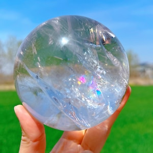 Natural Clear Quartz Sphere,Crystals Ball,Home Decoration,Crystal Healing,Divination Ball,Crystal Gift,Crystal Collectible