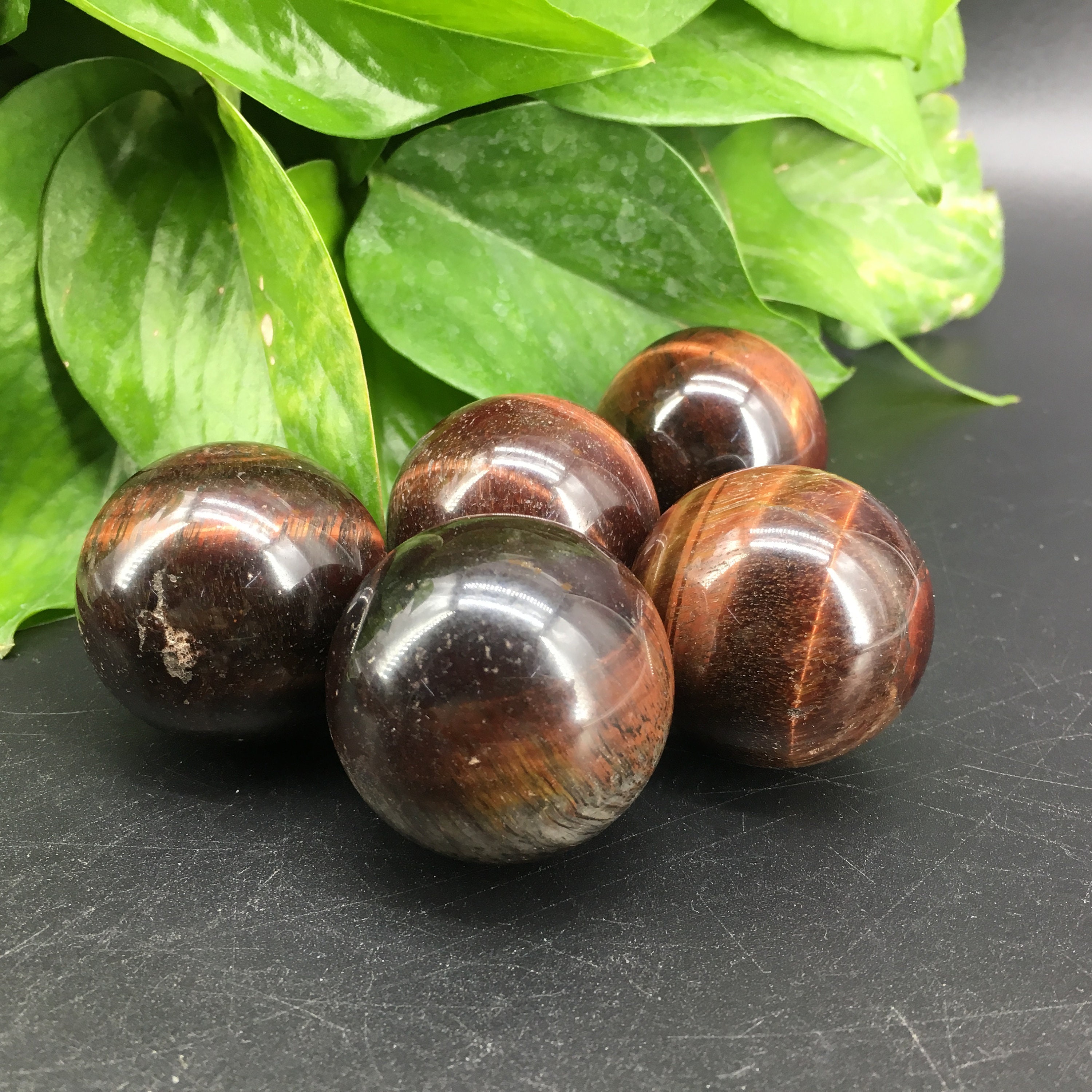 35mm Natural Red Tiger eye jasper BallCrystal Quartz Etsy