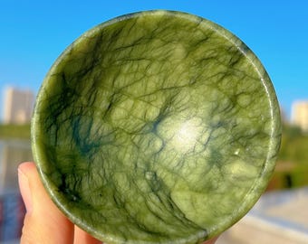 Natural Hsiuyen Jade Bowl,Quartz Crystal Bowl,Reiki Healing,Home Decoration,Energy Crystal Gifts,Crystal Souvenir,Energy Storage Bowl