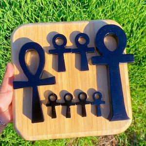 Multiple Sizes Obsidian Ankh,Hand Carving,Ankh Totem,Crystal Healing,Home Decoration,Reiki Healing,Gifts,Hand Engraving,Crystal Necklace