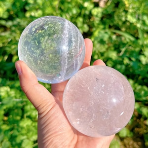 50mm-100mm Natural Clear Quartz Ball,Quartz Crystal sphere,Large Crystal Ball,Reiki healing,Gifts,Multiple sizes available,Divination ball
