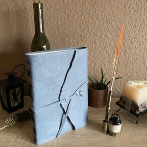 Lederbuch, Skizzenbuch, Tagebuch, Notizbuch A5- personalisiert auf Wunsch mit lasergraviertem Namen oder Initialen