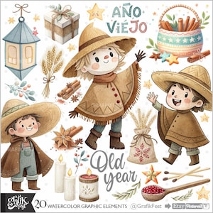 Año Viejo Clipart, New Year Clipart, Christmas Graphics, Christmas Clipart, Holiday Clipart, New Year Clip Art, New Year's Eve, Png, Images