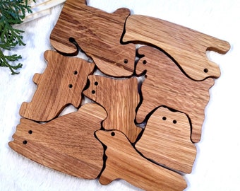 Wooden Toys Animals, Dogs Wooden Puzzle, Wooden Puzzle Animals, Dogs Puzzle, Wooden Puzzle Toddler, Wooden Puzzle kids, Wooden Puzzle Baby,