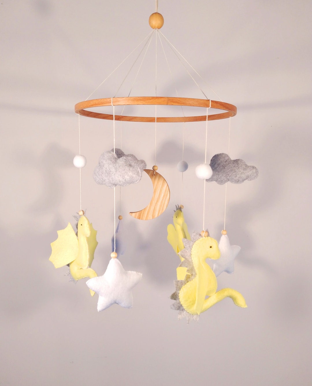 Baby Mobile Dragon, Crib Mobile Neutral, Crib Mobile Dragon, Dragon