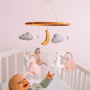 Baby Mobile Dragon, Baby Mobile Girl, Fairy baby mobile, Crib Mobile Dragon, Dragon Nursery Mobile, Crib Mobile Girl, Baby Shower Gift