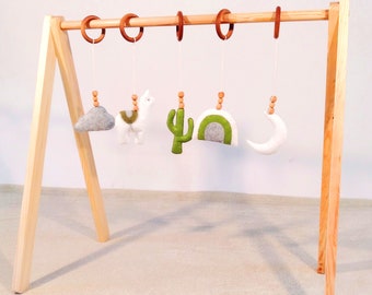 Llama Baby Gym Toys, Baby Gym Hanging Toys, Baby Gym Toys, Felt Baby Gym Toys, Baby Toys Neutral, Hanging Baby Toys, Christmas Baby Gift.