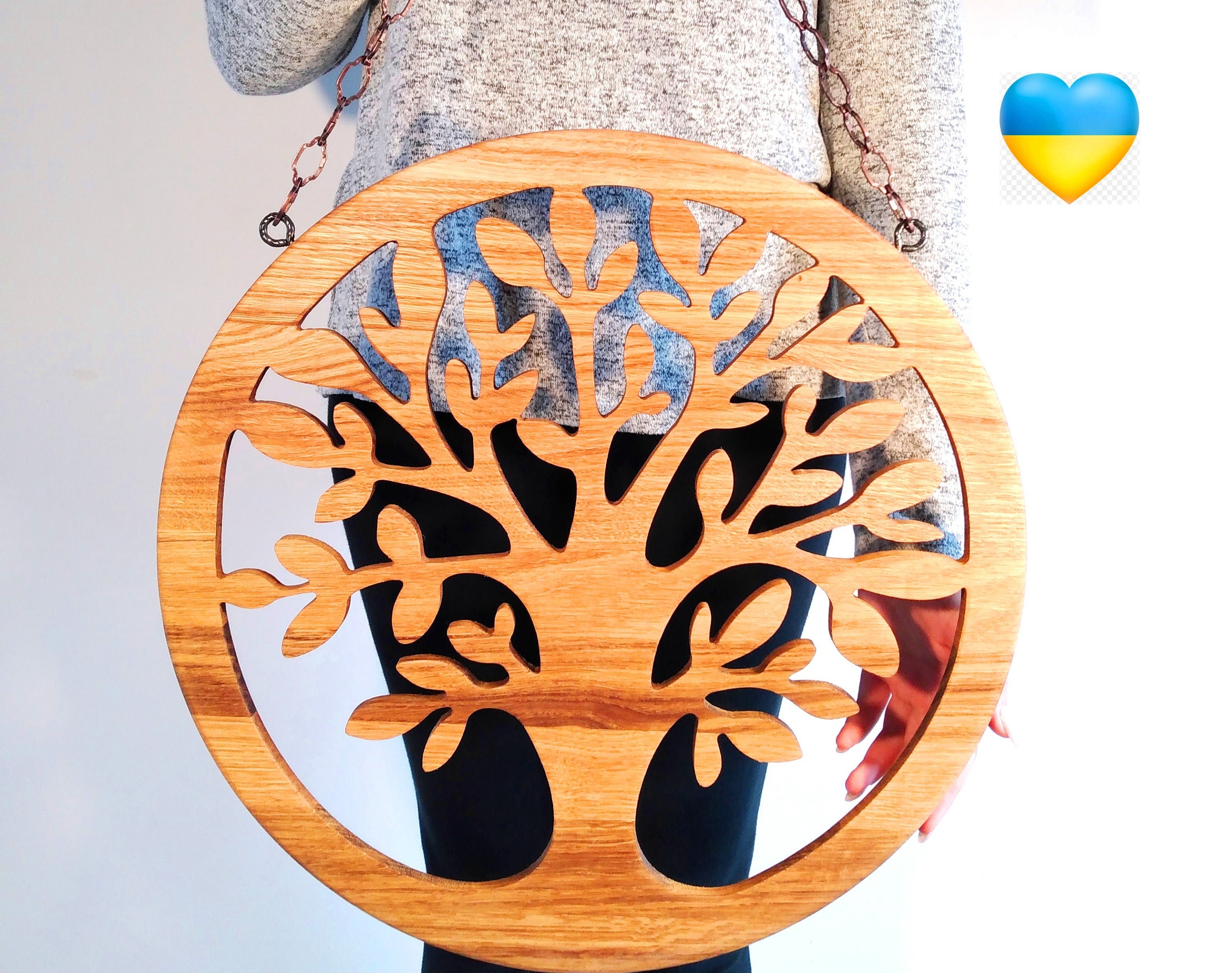 Wall Decor Wooden Family Tree Tree of Life Wood Sign Etsy