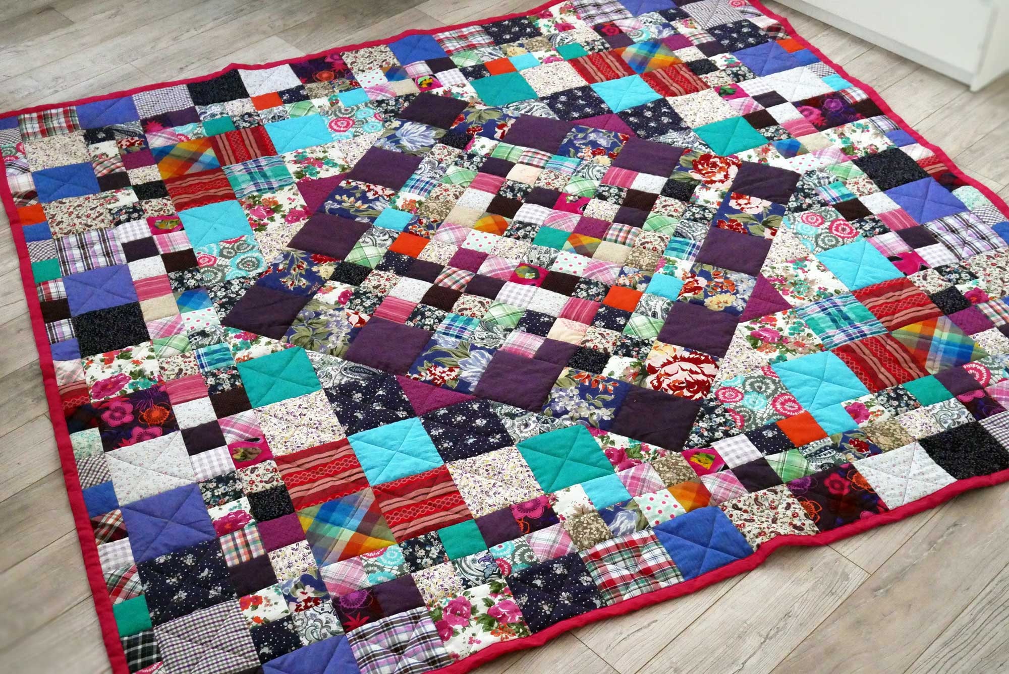 Patchwork Bedspread Carpet Handmade Handmade Patchwork Etsy UK